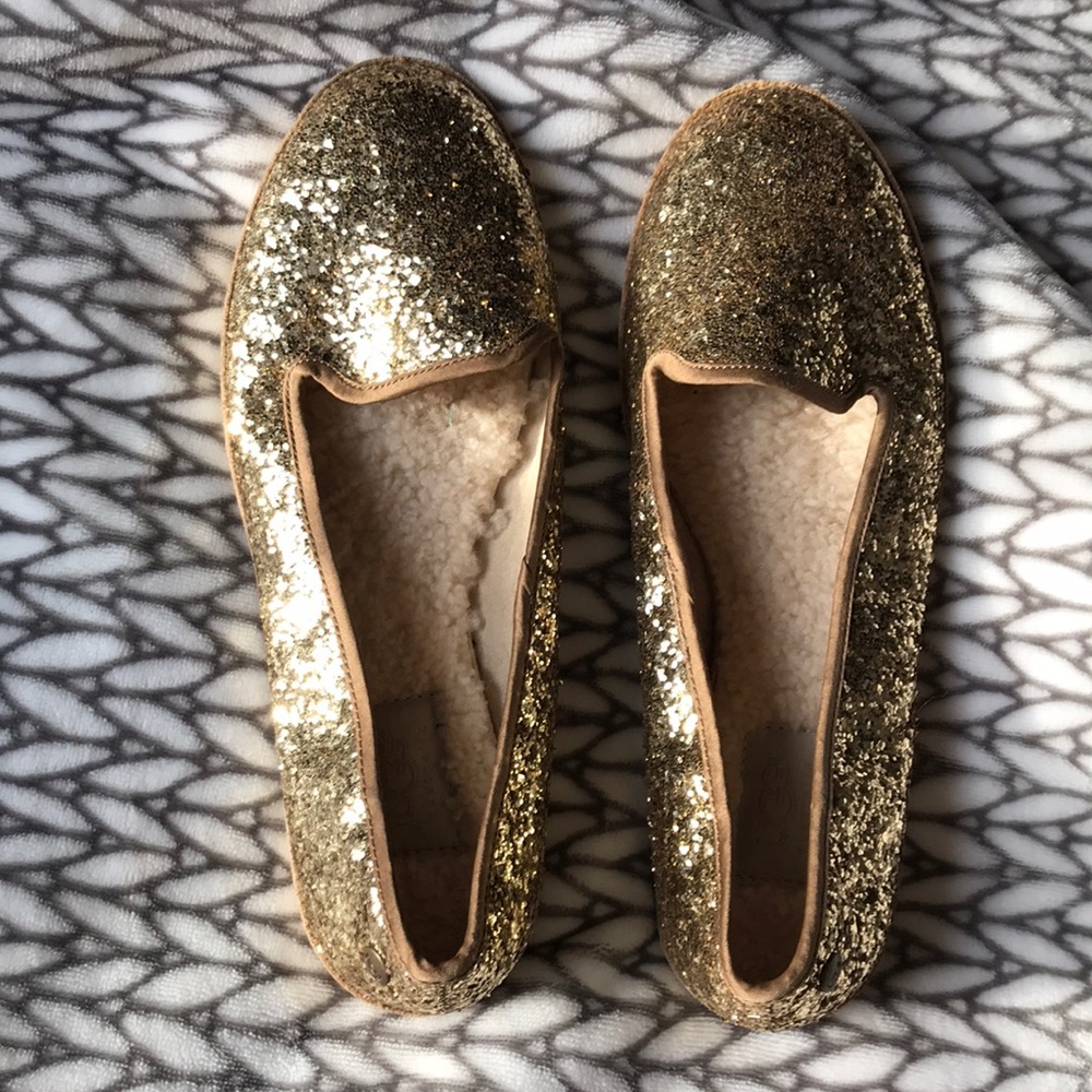 Sparkly Ugg slip-ons